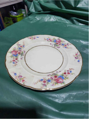 Rosenthal Continental Bavaria Floral Gold Trim Dinner Plate